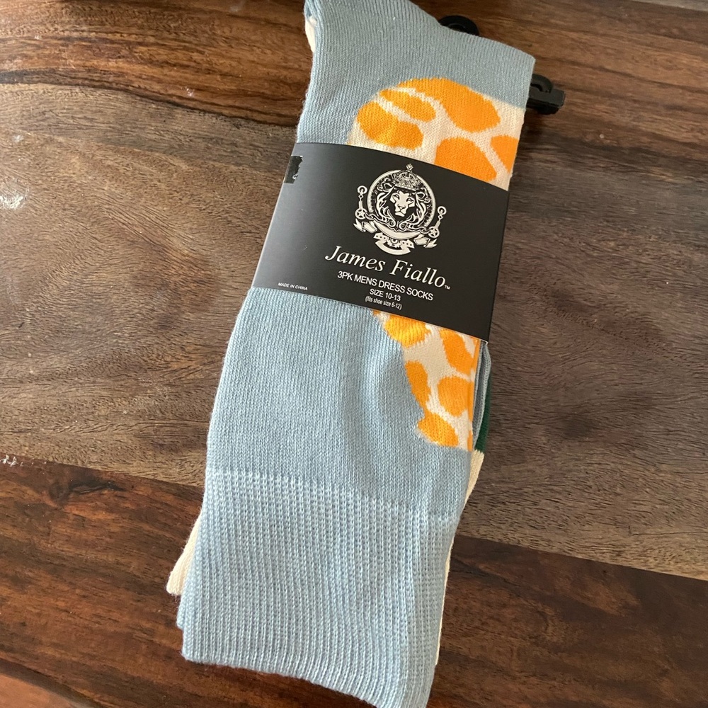 James Fiallo Men’s 3 pack of colorful dress socks